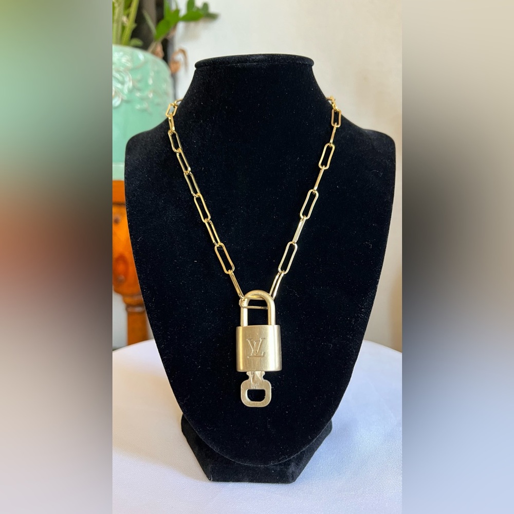 Louis Vuitton Lock and Key Necklace
